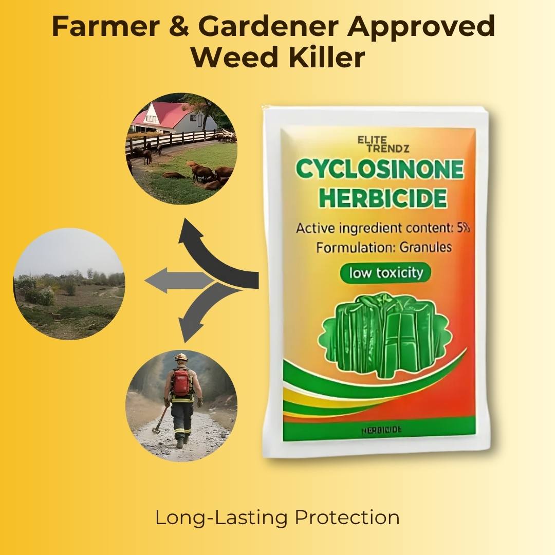 Cyclosinone Herbicide Granules (Pack of 2) + Free Rose Seeds