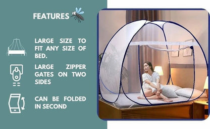 Foldable Mosquito Net — King Size Bed